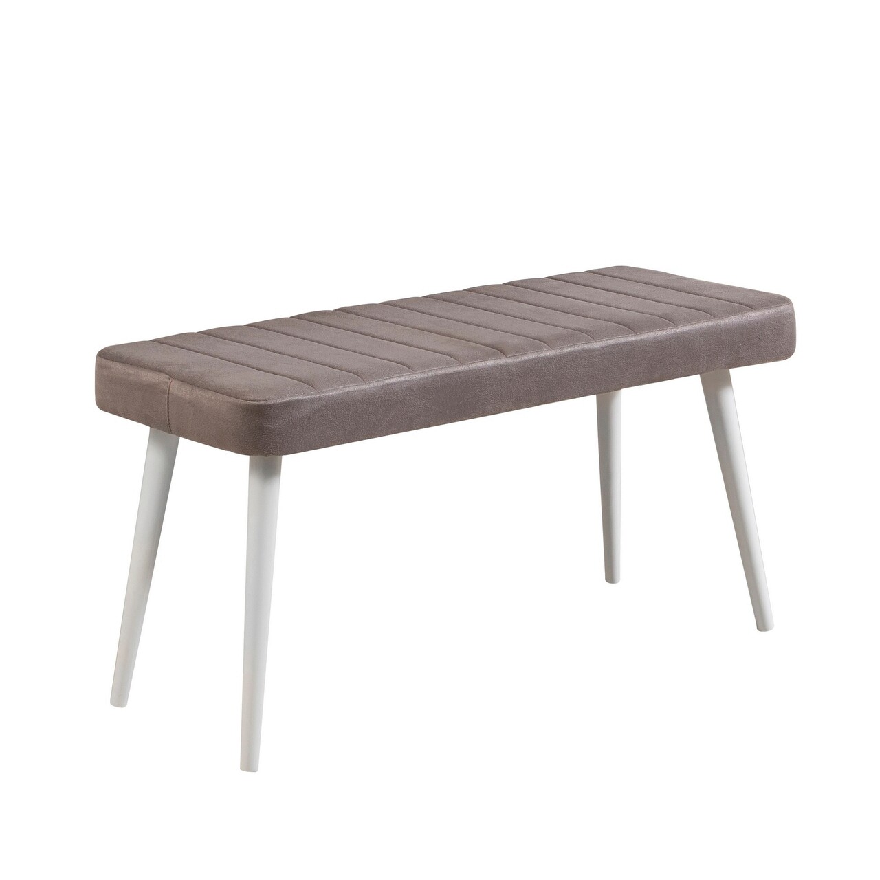 Banca, Hanah Home, Stormi Bench, Alb/Gri - imagine 4